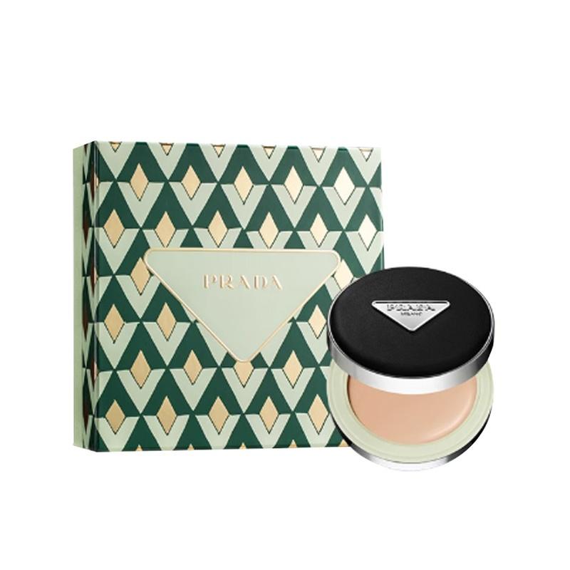 Prada Nylon Air Cushion 25 Years Christmas Series Gift Box Moisturizing Oily and Dry Skin #LN10 natural fair color 12g