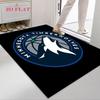 Minnesota Timberwolves Logo Print Carpet Floor Mats Printing Dormitory Decoration Room Art