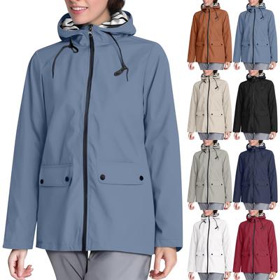 Женская модная повседневная однотонная водонепроницаемая куртка-шорты для активного отдыха и пеших прогулок