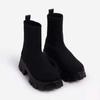 Fashion Women's Ankle Boots High Heels Square Heel Anti-slip Round Head Women Shoes Outdoor Leisure Daily Commute Socks Boots 2024 New