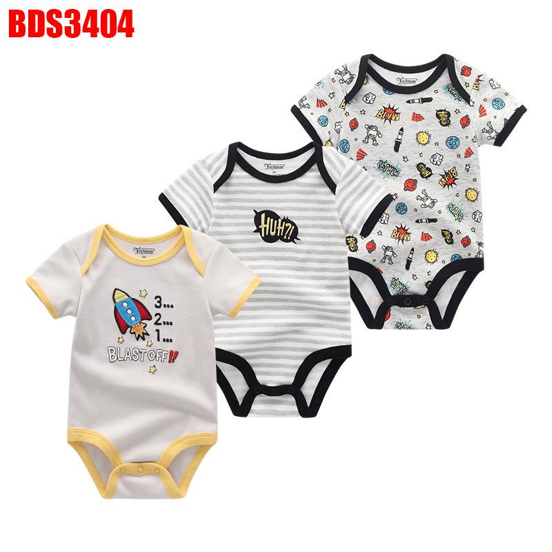 Одежда для новорожденных мальчиков и девочек, хлопковые ромперы