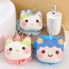 2 in 1 Shower Loofah Bath Sponge with Hanging Rope Cartoon Cat Soft Exfoliating Loofah Ball for Kids Rich Lather Body Scrubber