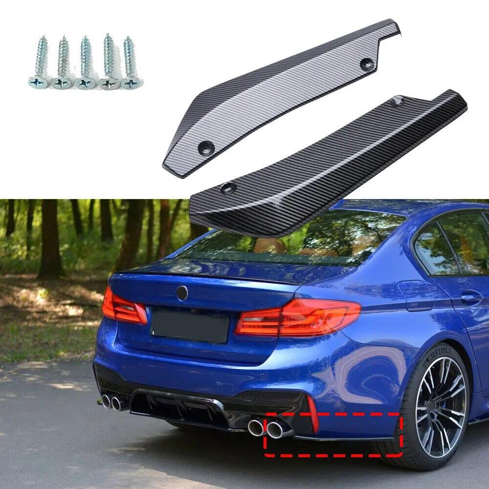 Универсальный сплиттер заднего бампера, 2 шт., для BMW 3 серии E46 E90 E92 2000-2022, боковой спойлер, диффузор Canards, автомобильные аксессуары