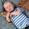 Realistic Baby Doll 48cm Cloth Body Colloid Limb Doll Newborn Doll Toy Gift Exquisite Gift Child Companion Doll Christmas Gift