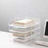 Desktop Organizer A4 File Storage Tray Papers Rack Stackable File Rack Simple Certificates