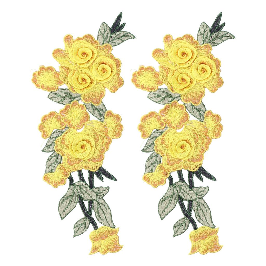 Вышитая нашивка пришивная цветок хлопок экологичный уникальный DIY аксессуары для одежды для жилетов шляп