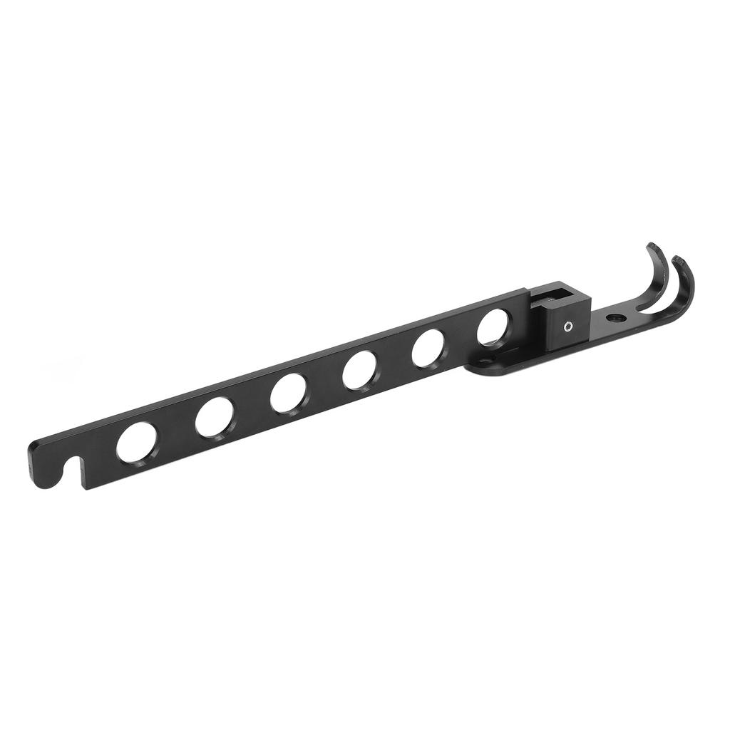 Folding Clothes Hanger Space Saving 90 Degrees Collapsible Laundry Drying Rack with 6 Holes Black