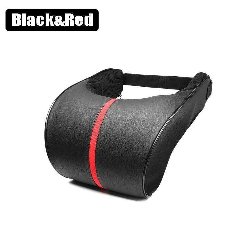 SEAMETAL Подушка для шеи автомобиля Подушка из пены с памятью 1 шт. PU кожа Автомобиль Автосиденье Подголовник