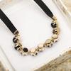 2024 Новое Винтажное Горячее Бренд Женское Ожерелье Роскошные Ювелирные Изделия Для Женщин Черный Жемчуг Дизайнерский Кулон Мода Вечеринка Ленточные Ожерелья
