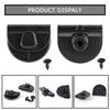 PSLER 2PCS Battery Left Side Cover Clip and Screws for XL883 XL1200 2004 UP | Durable black plastic mounting hardware for motorcycle replaces broken