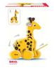 BRIO Pull Toy Giraffe 30200, for ages 1 and up. [Toy, Wooden Toy, Gift (Birthday/Christmas)]