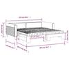 VidaXL Lit de jour avec lit gigogne et matelas rose 100x200 cm velours 3197805