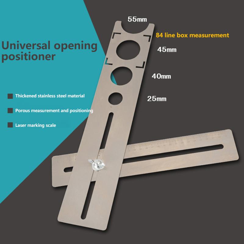 1 Set Construction Tool Adjustable Tile Locator To Wall Marking Position Ruler Ceramic Hole Cutter Tile Drill Marble Opener