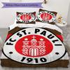 Улица. Постельное белье с узором Pauli FC Комплект одеяла Пододеяльник Наволочка Домашний Декор Подарок на День Рождения (1 * пододеяльник + 2 * наволочка без наполнителя)