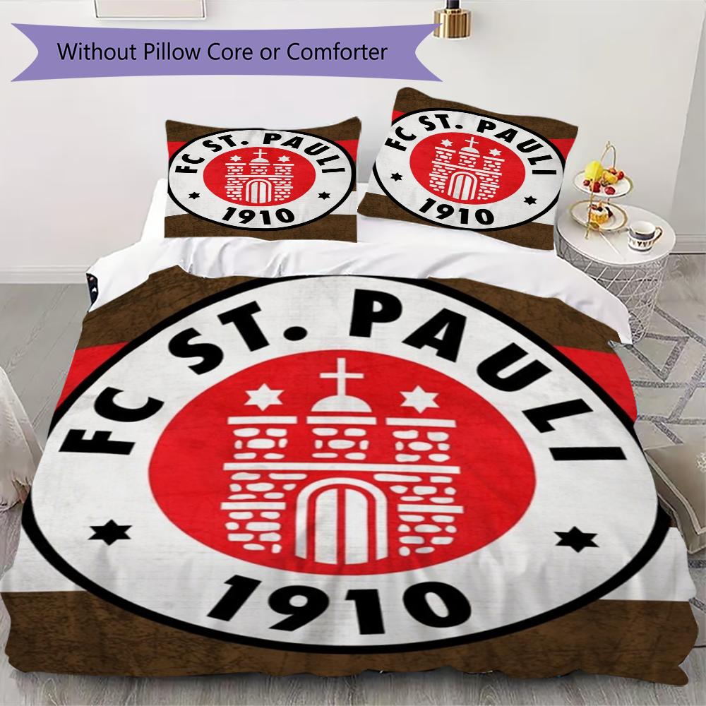 Улица. Постельное белье с узором Pauli FC Комплект одеяла Пододеяльник Наволочка Домашний Декор Подарок на День Рождения (1 * пододеяльник + 2 * наволочка без наполнителя)