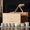 Chaxun Master Handmade Ceramic Tea Set - 10-Piece Gift Set
