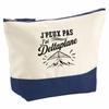 Trousse Grand Format - PLANETEE - J’peux Pas J’ai Deltaplane - Coton 100% - 33×23×11 Cm (5 L) - Fermeture Zippée Métal