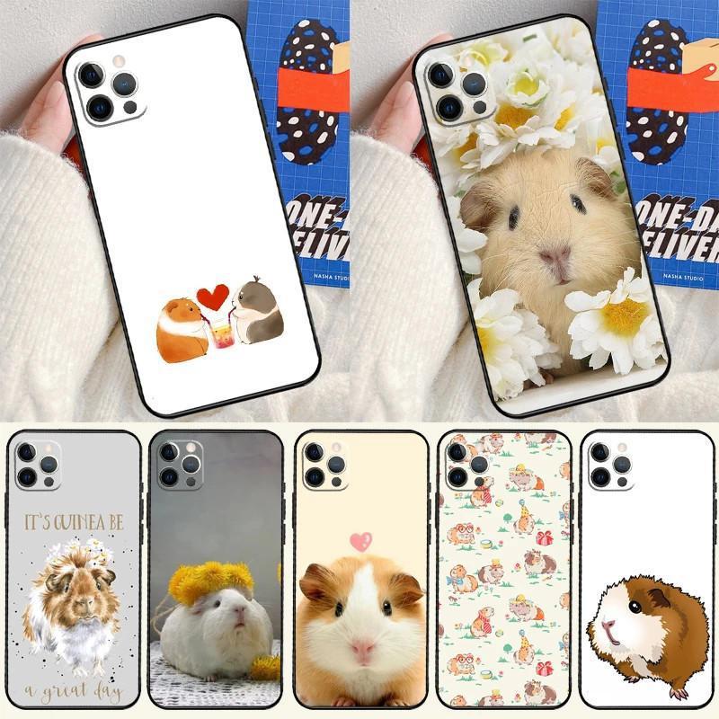 Чехол для мобильного телефона iPhone15 Mini, чехол для мобильного телефона в виде морской свинки, окрашенный в цвет анти-падения для защиты от падения руки