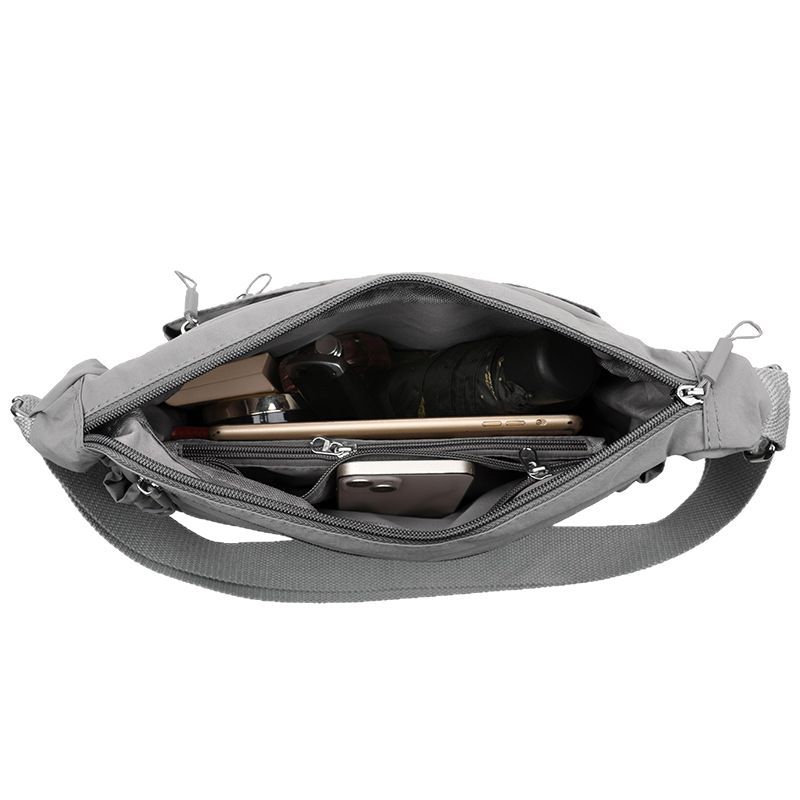 Fashion All-in-one Large Capacity Shoulder Bag Women's Casual Lightweight Nylon Fabric Bag Simple Trend Crossbody Bag