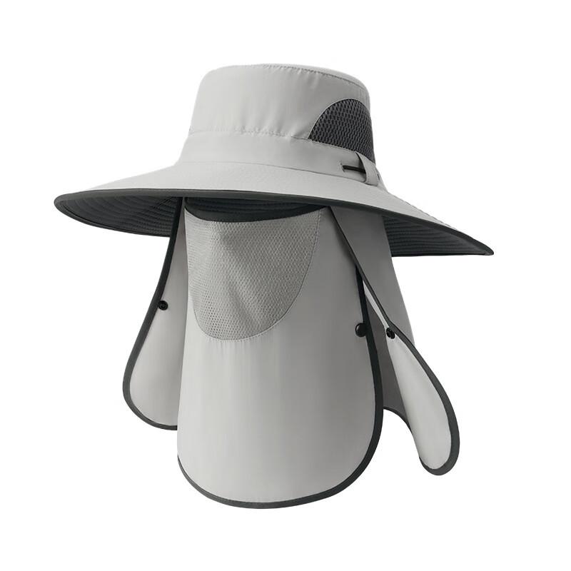 Unisex Detachable Brim Outdoor Sun Bucket Hat