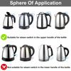 Replacement Electric Kettle Base Components Including Thermostat Switch and Connector for Temperature Monitoring