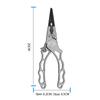 Aluminum Alloy Fishing Pliers Hook Remover Fishing Line Cutters with Sheath and Lanyard