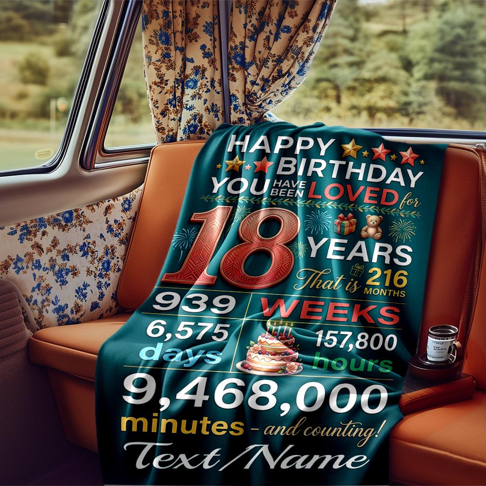 90Th Birthday Celebration Personalized Name Blankets Throws Suitable For Outdoor Use Camping Picnics Travel Sofas Pets Offices And Birthday Giftsd18