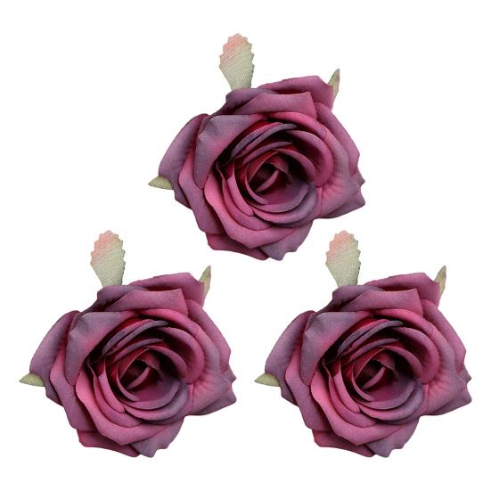 3 шт. Минималистская имитация головки розы, декоративная красивая, увеличивающая жизненную силу, имитация цветка AVE