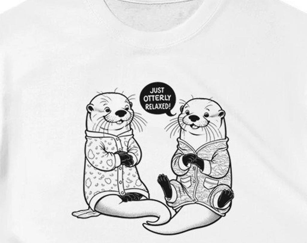 Just Otterly Relaxed Shirt ,Unisex, Animal Lover Shirt, Funny Animal T-shirt, Gifts For Him, Gifts for Her