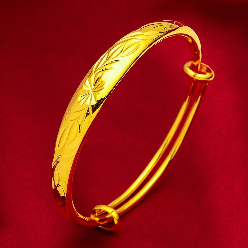 2022 New Gold Plated Jewelry Copper-Plated Gold Thickened Starry Meteor Rain Dragon and Phoenix Bracelet for Women