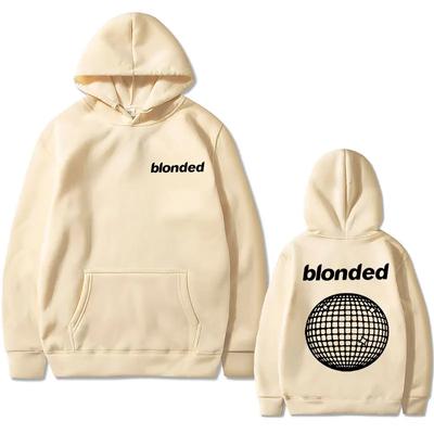 Толстовка с капюшоном Blond Trend Rapper Frank Hip Hop Sweasthirt Ocean Fashion Hoodies Unisex's Oversize Streetwear Мужская винтажная повседневная толстовка с капюшоном