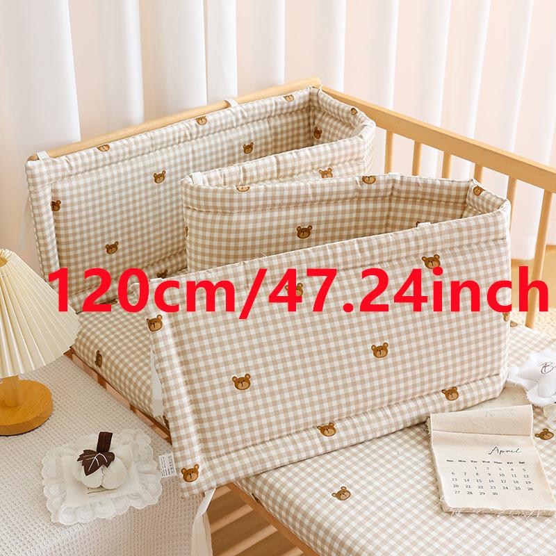 2025 Baby Crib Fence Soft Cotton Bag Anti-collision Strip Children's One-piece Bed Fence Spliced Bed Protection Cloth Baby Fence