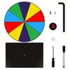 Acrylic Rainbow Prize Wheel with Pen 8/10 Slots Dry Erase Spinning Wheel with Stand DIY Spinner Roulette Fortune Wheel Party Board Game Props