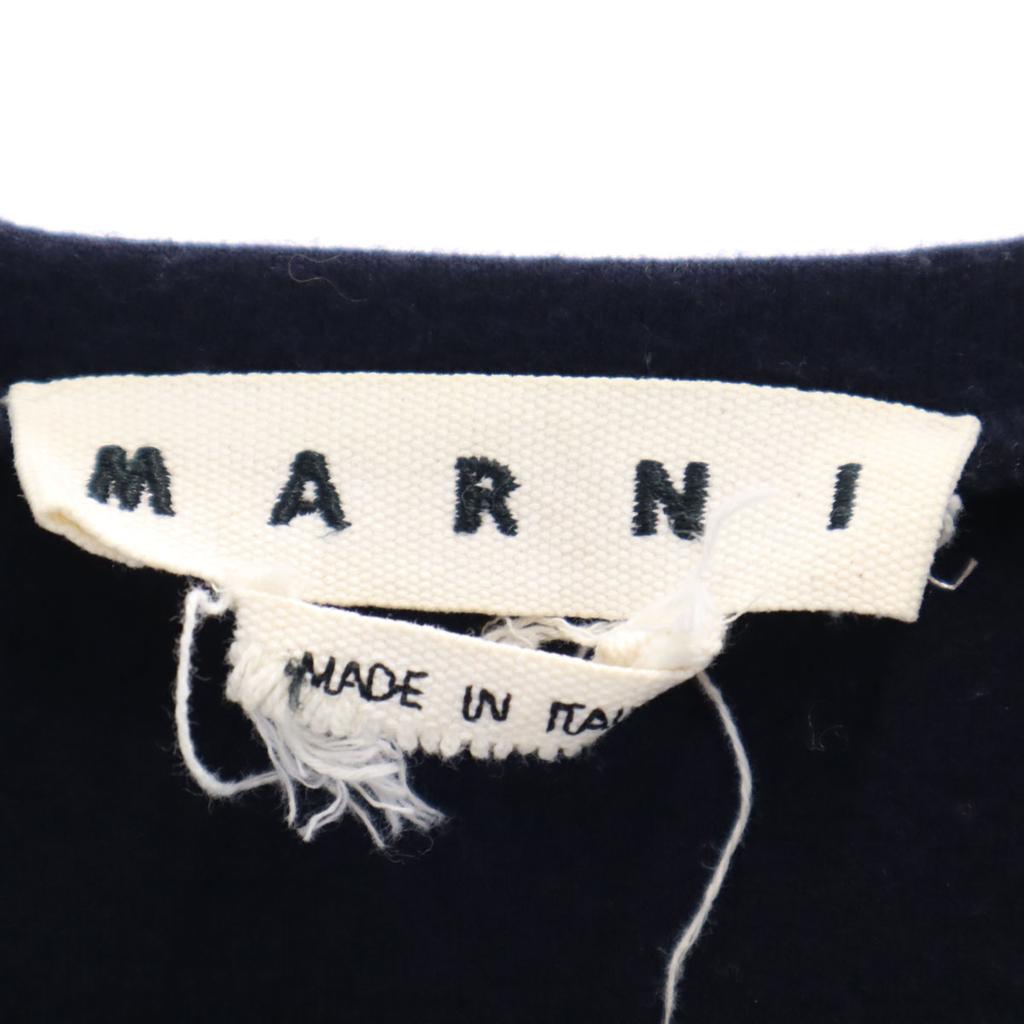 Marni Сделано в Италии Шерстяная смесь Длинный рукав Размер 46 Темно-синий Мужской Б/у