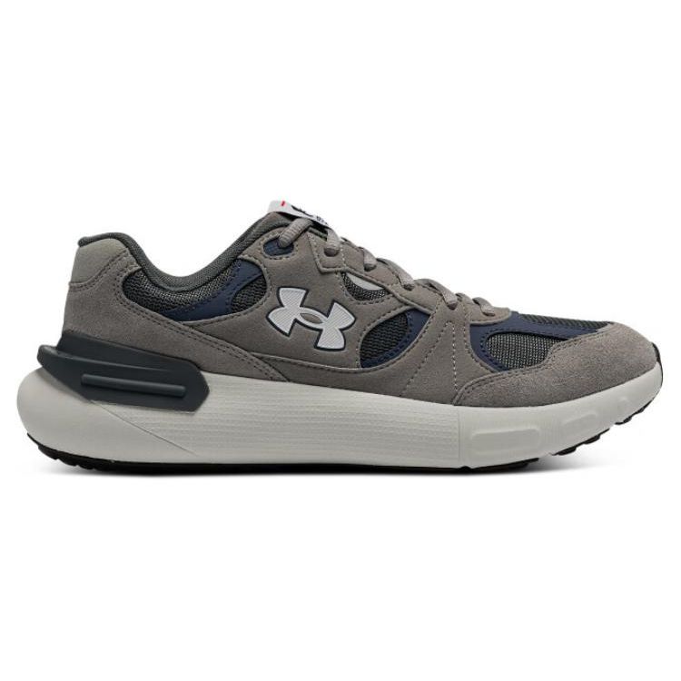 Under Armour Phantom Lux Удобная спортивная ткань Кожа Низкие повседневные кроссовки для бега Унисекс кроссовки Светло-серый 3028615-103