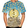 Новейшая футболка с принтом биткоина BTC Bitcoin 3D для мужчин/женщин, забавные футболки с короткими рукавами, классные летние футболки для мужчин, женщин и детей, пуловеры, топы 100-6XL