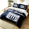 Alianza Lima 3pc Duvet Cover Set Simple Modern Bedding Set Wrinkle Resistant Soft Fabric All Season Use a perfect gift