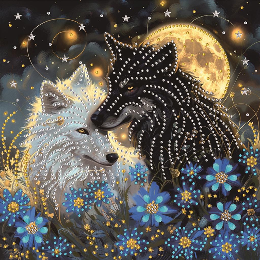 Animal Special Shaped DIY Partial Drill Diamonds Dots Gem Art Kits for Adults Home Wall Decor Crystal Diamond Art 11.81x11.81in