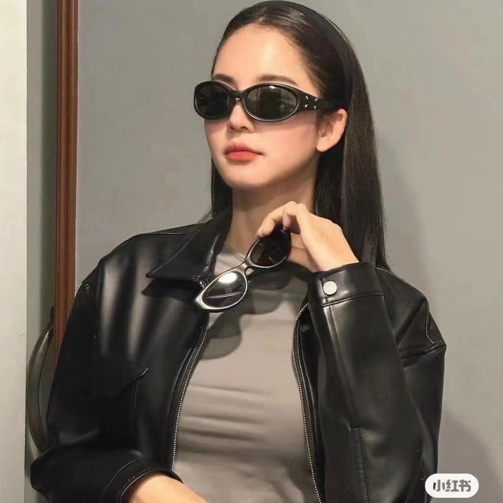 Fashion Stylish Women Sun Glasses Oval Shape  Punk Sunglasses Woman Bicycling Mountaineering Men'S Sunglasses