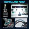 XSTORM 120 Вт H7 светодиодный Canbus 25000LM фара H1 H4 H8 H11 H16 9005 HB3 9006 HB4 светодиодная лампа 9004 9007 H13 турбо-лампа для автомобиля