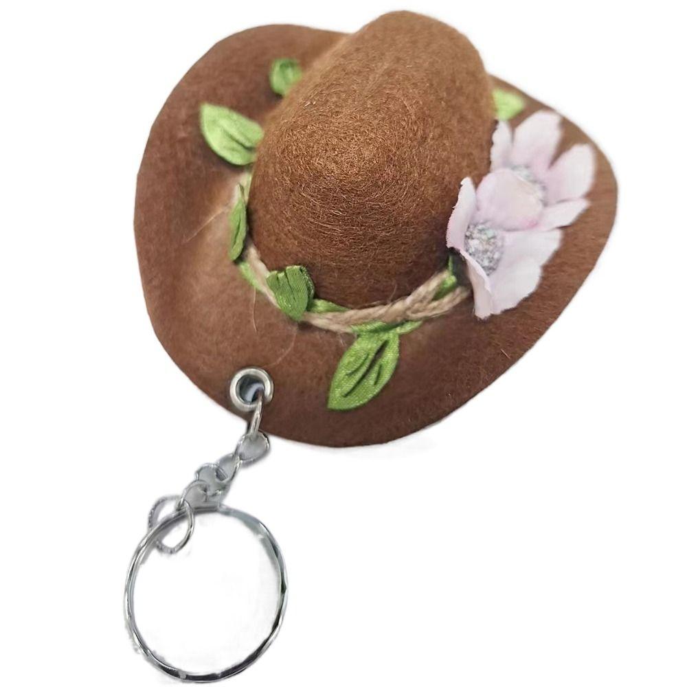 Подвеска для сумки Брелок Западный ковбой Украшение Шляпа ковбоя Мода Мужчины Женщины