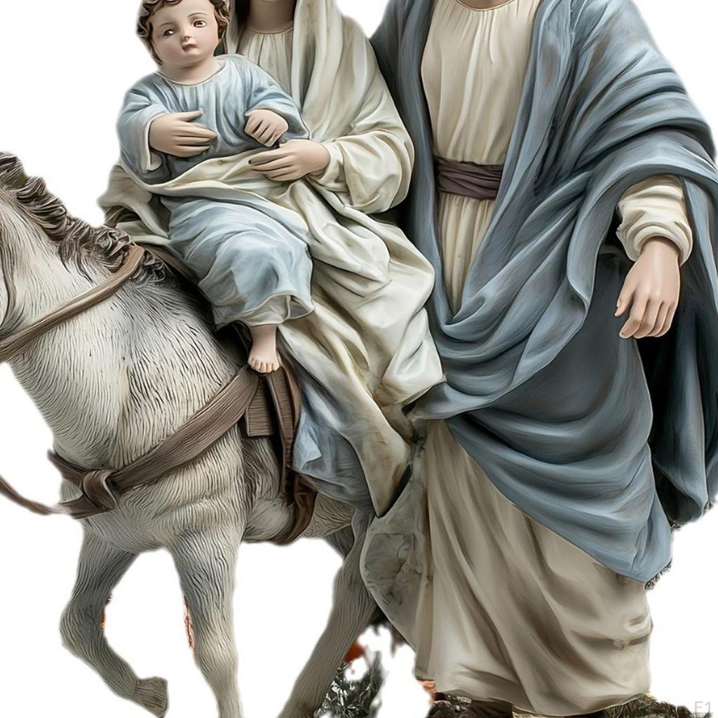 Outdoor Holy Family Nativity Scene Christmas Decoration Ornament Stakes Courtyard Festival Supplies