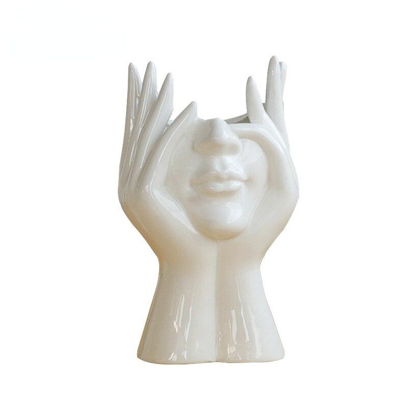 1 шт. керамическая ваза для боди-арта, керамическая ваза для лица, креативная посуда для цветов, домашний декор, украшения для гостиной