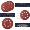 100Pcs 125mm Sanding Discs 8 Hole Hook Loop Sandpaper 80Grit-3000Grit Sanding Paper 5Inch Sanding Disc Abrasive Polishing Tools