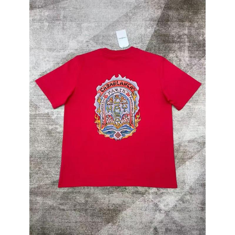 230g Cotton Short Sleeve T Shirt Men Women Casual Streetwear Loose Fit Round Neck