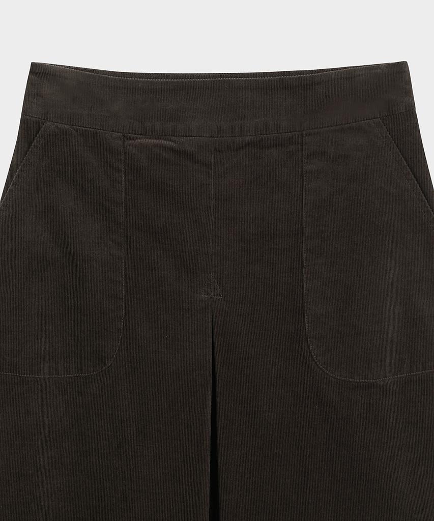 Вельветовая юбка А-силуэта BROOKS BROTHERS (коричневый) (Bbkzwf59904Ef)