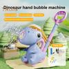 Dinosaur Bubble Machine for Kids Rechargeable Bubble Maker with Lights Portable Outdoor Toys for Toddlers 3-6 Year Old Boys Girls