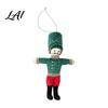 Christmas Tree Ornament Nutcracker Fabric Ornament Handmade Stuffed Soldier Decoration Pendant Xmas Hanging Decor Pendant Party Supplies Retro