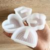 1шт ваза форма гипсовая капля клей форма сердце радуга форма 3D силиконовая форма подарочная форма 4 стиля