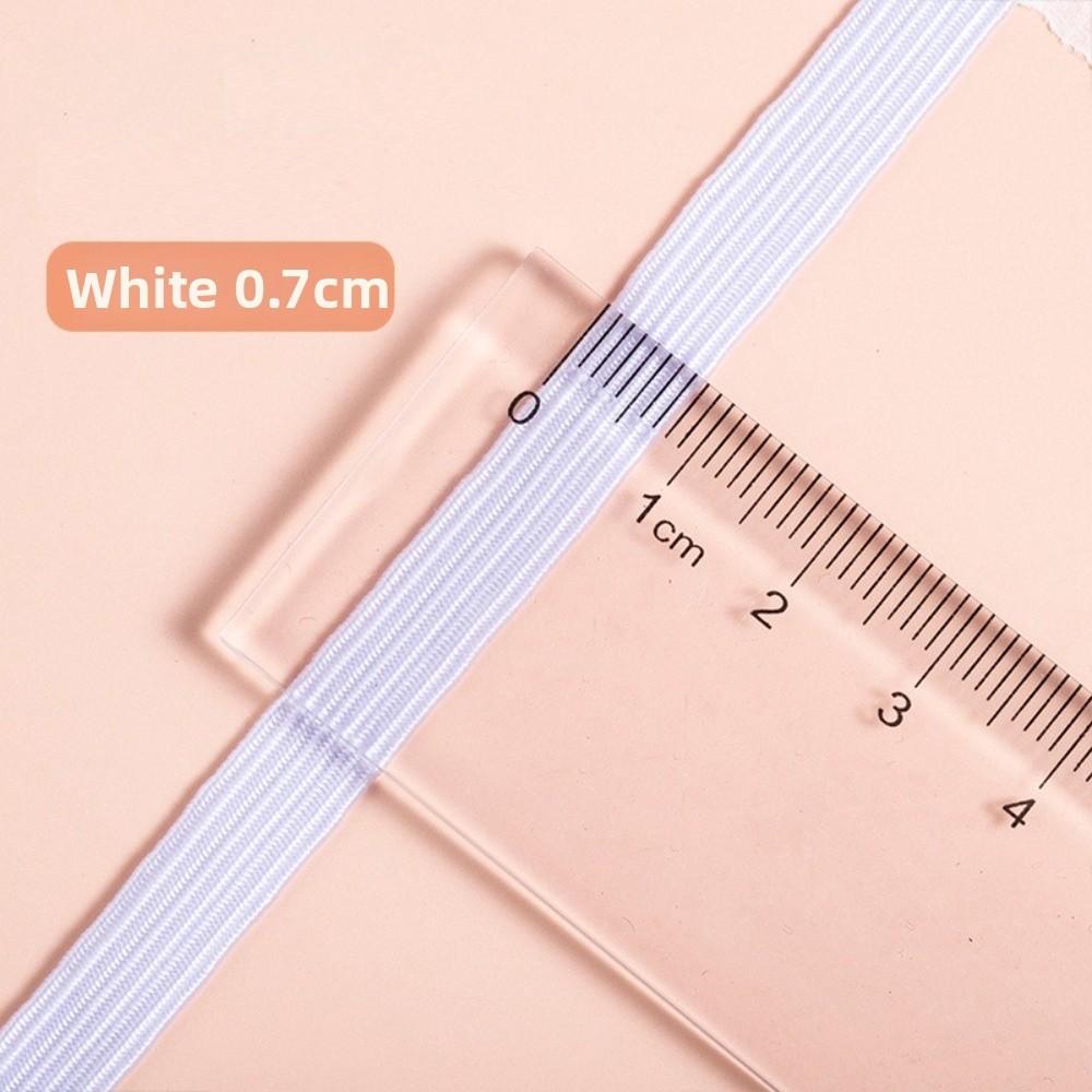 10Yards 3/5/7/9mm Width Flat Elastic Band Black White Color Thin Design Elastic Ribbon 10Yards Length High Tension